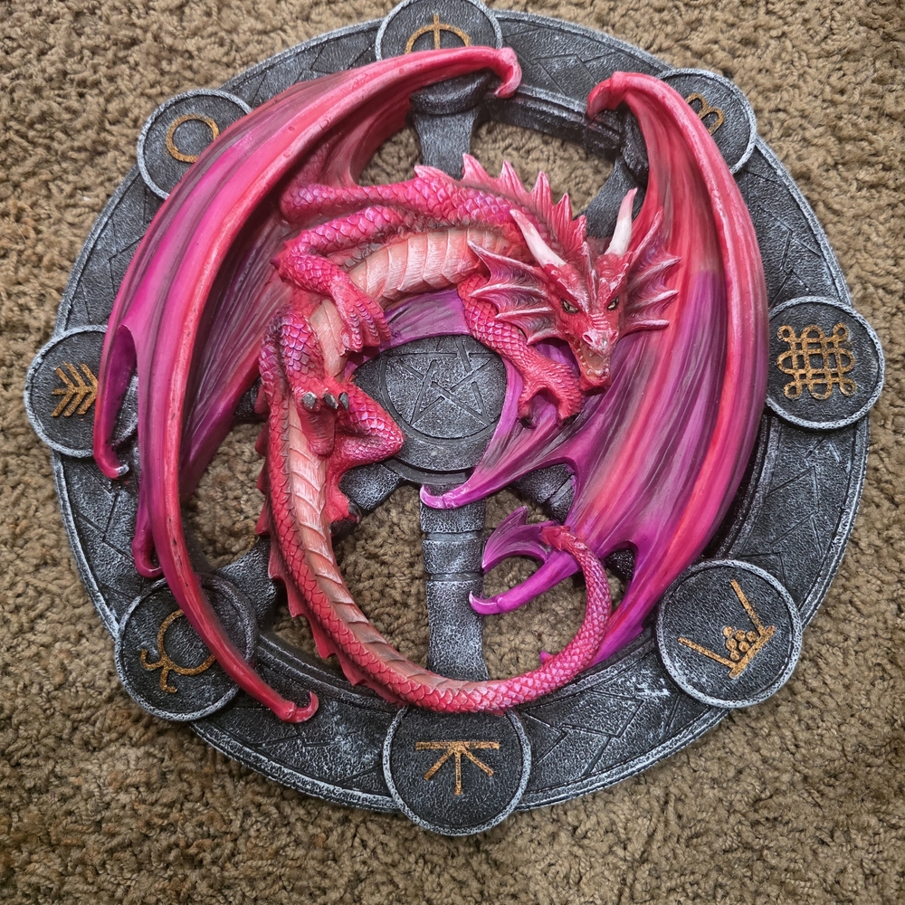 Pink Dragon Wall Art Decor